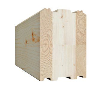 Клеєний брус CLT 200×280 мм, переріз
